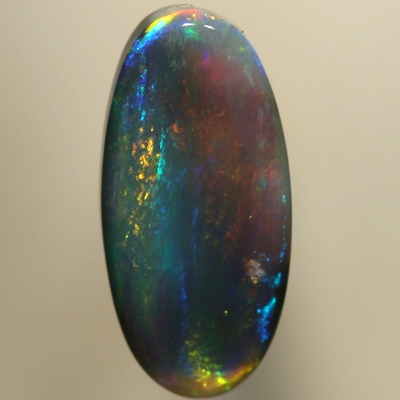 SOLID BLACK OPAL Pretty colours, gold and turquoise blue